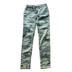 Indigo Thread Co Dark Camouflage Stretch Denim Jeans women 0